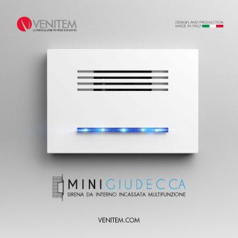 MINI GIUDECCA: SIRENA DA INTERNO INCASSATA MULTIFUNZIONE | Punto Automatico